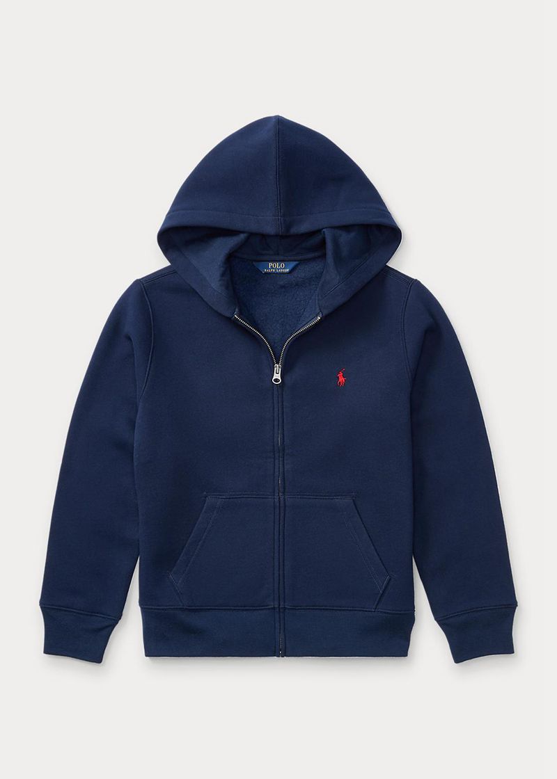 Sudadera Con Capucha Ralph Lauren Niño 6-14 Años Cotton-Blend-Fleece Chile Azul Marino JOIPN-7890